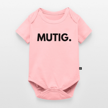 Lade das Bild in den Galerie-Viewer, Baby Bio-Kurzarm-Body MUTIG. - Rosa