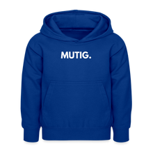 Lade das Bild in den Galerie-Viewer, Kinder Hoodie MUTIG II - Royalblau