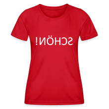 Lade das Bild in den Galerie-Viewer, Funktions-T-Shirt SCHÖN Spiegelschrift II - Rot