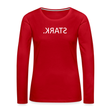 Lade das Bild in den Galerie-Viewer, Langarmshirt STARK Spiegelschrift II - Rot