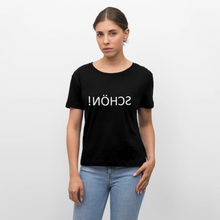 Lade das Bild in den Galerie-Viewer, T-Shirt SCHÖN Spiegelschrift II - Schwarz