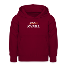 Lade das Bild in den Galerie-Viewer, Kinder Hoodie LOVABLE II - Bordeaux