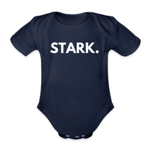Lade das Bild in den Galerie-Viewer, Baby Bio-Kurzarm-Body STARK. II - Dunkelnavy