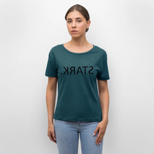 Lade das Bild in den Galerie-Viewer, T-Shirt STARK Spiegelschrift - Dunkles Petrol