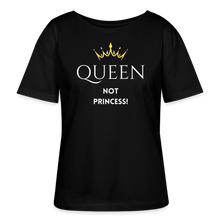 Lade das Bild in den Galerie-Viewer, T-Shirt QUEEN not PRINCESS II - Schwarz