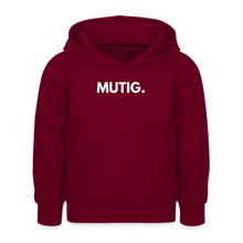 Lade das Bild in den Galerie-Viewer, Kinder Hoodie MUTIG II - Bordeaux