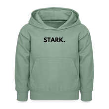 Lade das Bild in den Galerie-Viewer, Kinder Hoodie STARK. - Graugrün