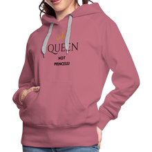 Lade das Bild in den Galerie-Viewer, Frauen Hoodie QUEEN not PRINCESS - Malve