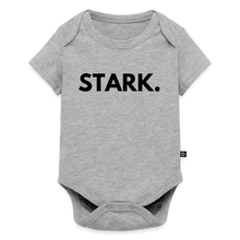 Lade das Bild in den Galerie-Viewer, Baby Bio-Kurzarm-Body STARK. - Grau meliert
