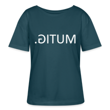 Lade das Bild in den Galerie-Viewer, T-Shirt MUTIG Spiegelschrift II - Dunkles Petrol