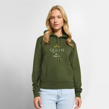 Lade das Bild in den Galerie-Viewer, Frauen Hoodie QUEEN not PRINCESS II - Khaki