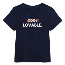 Lade das Bild in den Galerie-Viewer, Baby Bio-T-Shirt LOVABLE. II - Navy