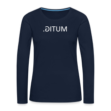 Lade das Bild in den Galerie-Viewer, Langarmshirt MUTIG Spiegelschrift II - Navy