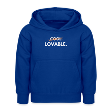 Lade das Bild in den Galerie-Viewer, Kinder Hoodie LOVABLE II - Royalblau