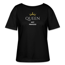 Lade das Bild in den Galerie-Viewer, T-Shirt QUEEN not PRINCESS II - Schwarz