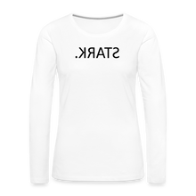 Lade das Bild in den Galerie-Viewer, Langarmshirt STARK. Spiegelschrift - Weiß