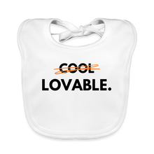 Lade das Bild in den Galerie-Viewer, Baby Bio-Lätzchen LOVABLE. - Weiß