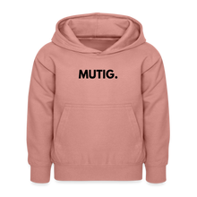 Lade das Bild in den Galerie-Viewer, Kinder Hoodie MUTIG. - Altrosa