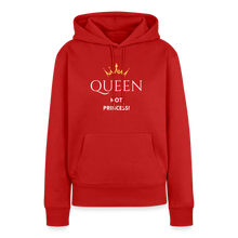 Lade das Bild in den Galerie-Viewer, Frauen Hoodie QUEEN not PRINCESS II - Rot