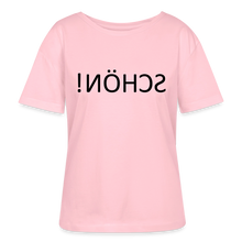 Lade das Bild in den Galerie-Viewer, T-Shirt SCHÖN Spiegelschrift - Hellrosa