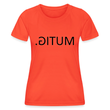 Lade das Bild in den Galerie-Viewer, Frauen Funktions-T-Shirt MUTIG. Spiegelschrift - Grenadine