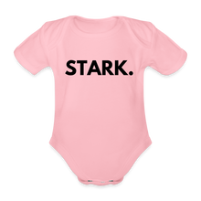 Lade das Bild in den Galerie-Viewer, Baby Bio-Kurzarm-Body STARK. - Hellrosa