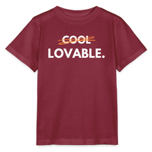 Lade das Bild in den Galerie-Viewer, Kinder T-Shirt LOVABLE II - Burgunderrot