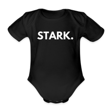 Lade das Bild in den Galerie-Viewer, Baby Bio-Kurzarm-Body STARK. II - Schwarz