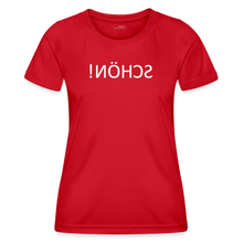 Lade das Bild in den Galerie-Viewer, Funktions-T-Shirt SCHÖN Spiegelschrift II - Rot