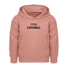 Lade das Bild in den Galerie-Viewer, Kinder Hoodie LOVABLE. - Altrosa