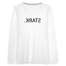 Lade das Bild in den Galerie-Viewer, Langarmshirt STARK. Spiegelschrift - Weiß