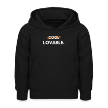 Lade das Bild in den Galerie-Viewer, Kinder Hoodie LOVABLE II - Schwarz