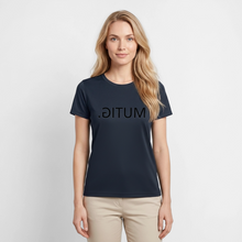 Lade das Bild in den Galerie-Viewer, Frauen Funktions-T-Shirt MUTIG. Spiegelschrift - Navy