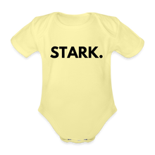 Lade das Bild in den Galerie-Viewer, Baby Bio-Kurzarm-Body STARK. - Hellgelb