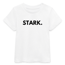 Lade das Bild in den Galerie-Viewer, Baby Bio-T-Shirt STARK. - Weiß