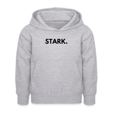 Lade das Bild in den Galerie-Viewer, Kinder Hoodie STARK. - Hellgrau meliert
