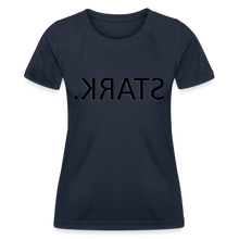 Lade das Bild in den Galerie-Viewer, Funktions-T-Shirt STARK. Spiegelschrift - Navy