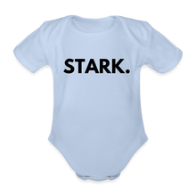 Lade das Bild in den Galerie-Viewer, Baby Bio-Kurzarm-Body STARK. - Sky