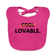 Lade das Bild in den Galerie-Viewer, Baby Bio-Lätzchen LOVABLE. - Fuchsia