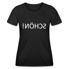 Lade das Bild in den Galerie-Viewer, Funktions-T-Shirt SCHÖN Spiegelschrift II - Schwarz