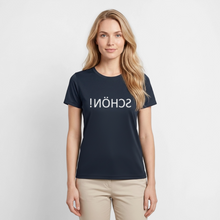 Lade das Bild in den Galerie-Viewer, Funktions-T-Shirt SCHÖN Spiegelschrift II - Navy
