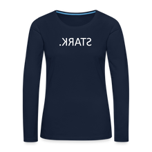 Lade das Bild in den Galerie-Viewer, Langarmshirt STARK Spiegelschrift II - Navy