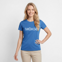 Lade das Bild in den Galerie-Viewer, Funktions-T-Shirt SCHÖN Spiegelschrift II - Königsblau