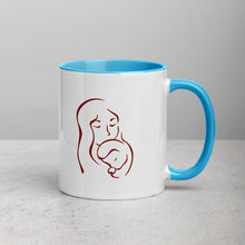 Lade das Bild in den Galerie-Viewer, Respekt bitte! - Tasse mit farbiger Innenseite für Rechtshänderinnen