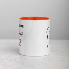 Lade das Bild in den Galerie-Viewer, Respekt bitte! - Tasse mit farbiger Innenseite für Rechtshänderinnen