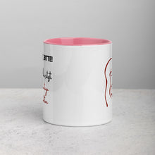 Lade das Bild in den Galerie-Viewer, Respekt bitte! - Tasse mit farbiger Innenseite für Rechtshänderinnen