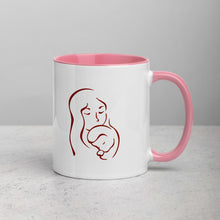 Lade das Bild in den Galerie-Viewer, Respekt bitte! - Tasse mit farbiger Innenseite für Rechtshänderinnen