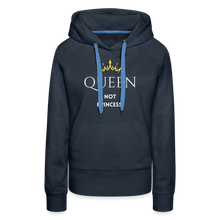 Lade das Bild in den Galerie-Viewer, Frauen Hoodie QUEEN not PRINCESS II - Navy
