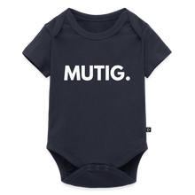 Lade das Bild in den Galerie-Viewer, Baby Bio-Kurzarm-Body MUTIG. II - Navy
