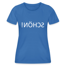 Lade das Bild in den Galerie-Viewer, Funktions-T-Shirt SCHÖN Spiegelschrift II - Königsblau

